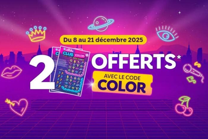 FDJ : le jeu de grattage Club Color à l’honneur pour Noël avec 10€ offerts sur FDJ.fr