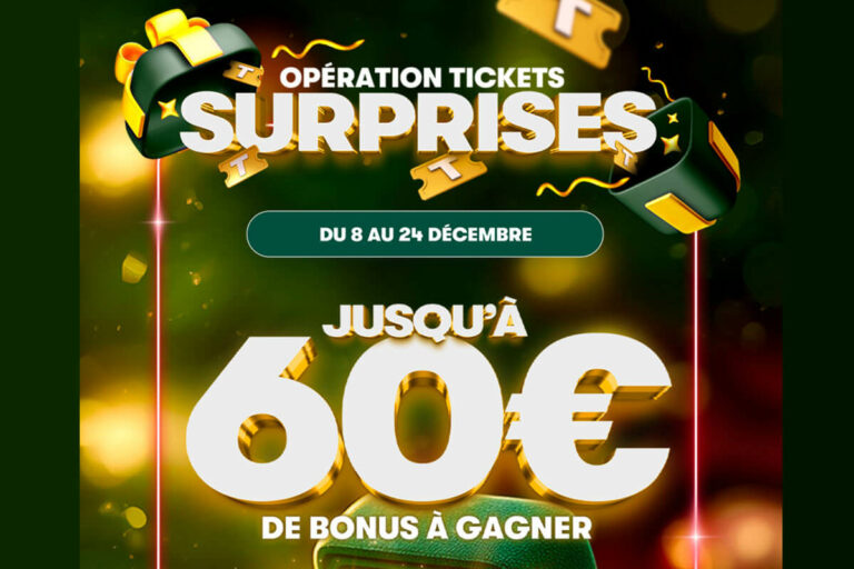 PMU.fr : jusqu’à 60€ bonus de Tickets Surprises en paris hippiques pour fêter Noël