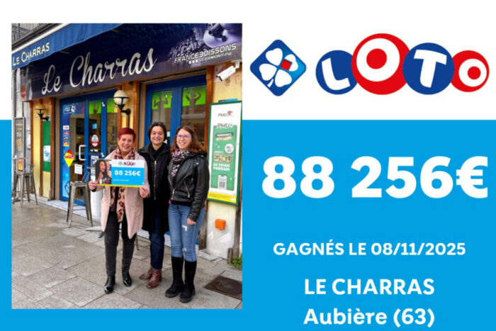 Loto : beau coup de chance à Aubière, cet Auvergnat frôle le jackpot et remporte 88 256 €