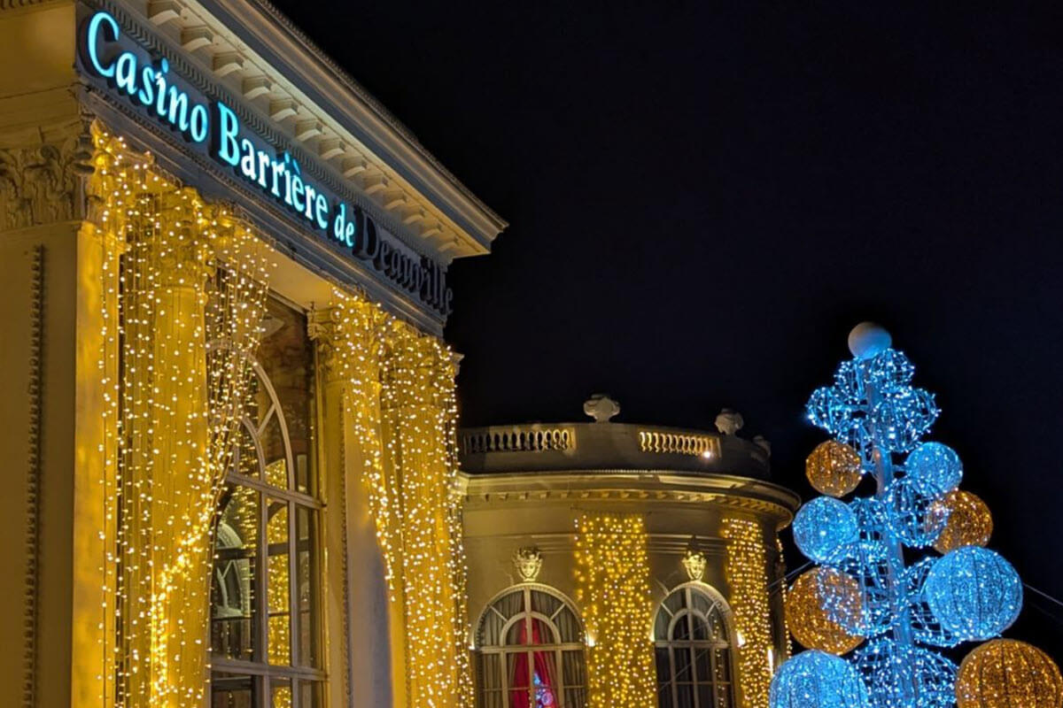 Le casino Barrière de Deauville aux couleurs de Noël
