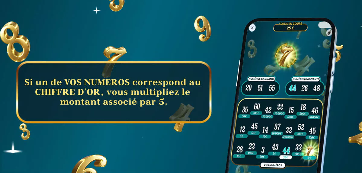 Le Chiffre d'Or du ticket à gratter multiplie les gains par 5