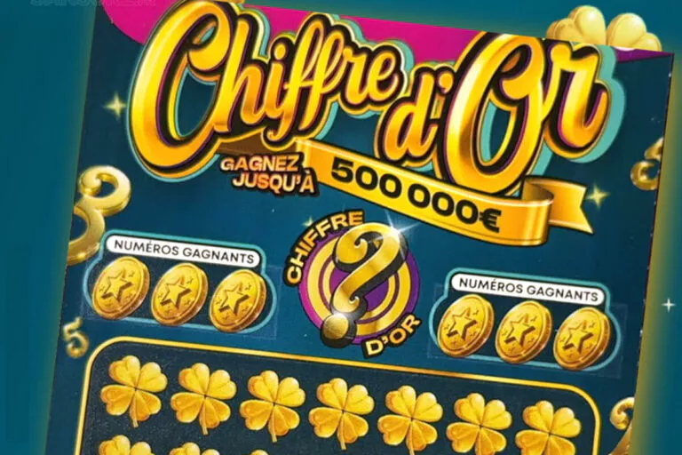 FDJ : 500 000€ à gagner à Chiffre d&rsquo;Or, le premier ticket à gratter FDJ de 2026 sort aujourd&rsquo;hui
