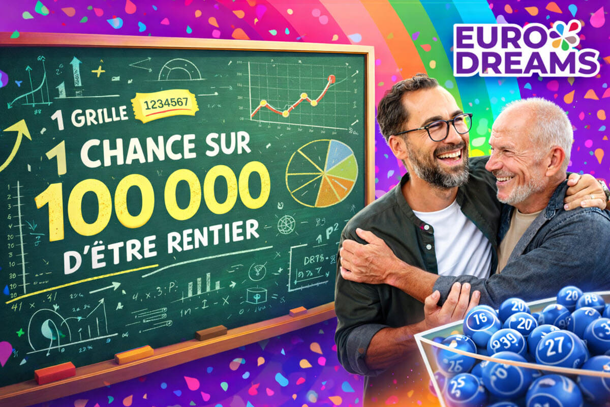 EuroDreams : 1 chance sur 100 000 de devenir rentier, l'incroyable statistique de ce tirage exceptionnel