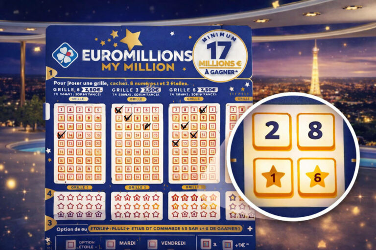 Quel est le gain remporté pour 2 bons numéros trouvés à Euromillions ?
