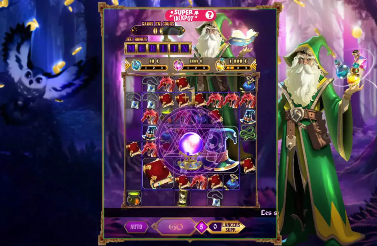 Le visuel du nouveau jeu en exclus web sur FDJ.fr L'héritage de Merlin