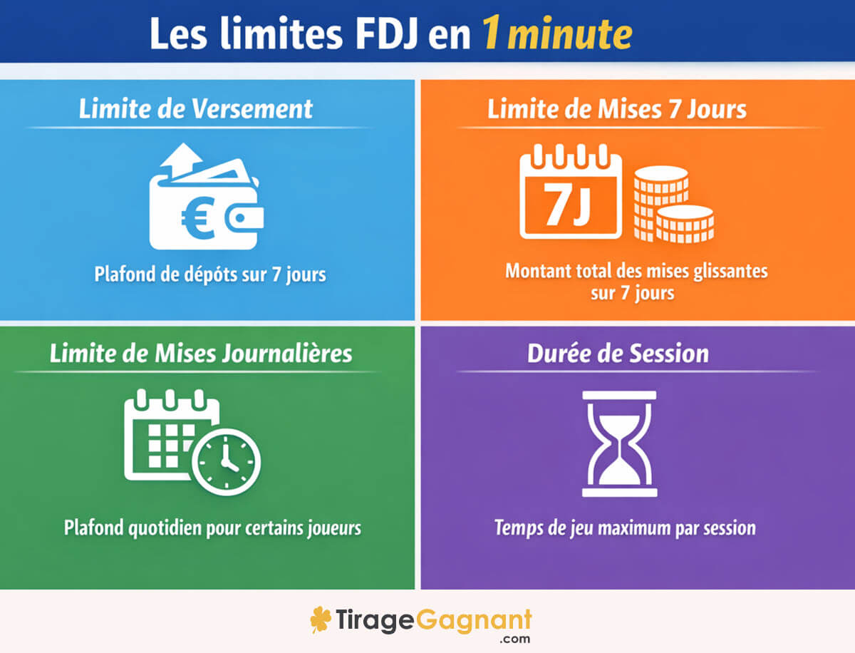 Les différentes limites à régler dans votre compte joueur FDJ.fr