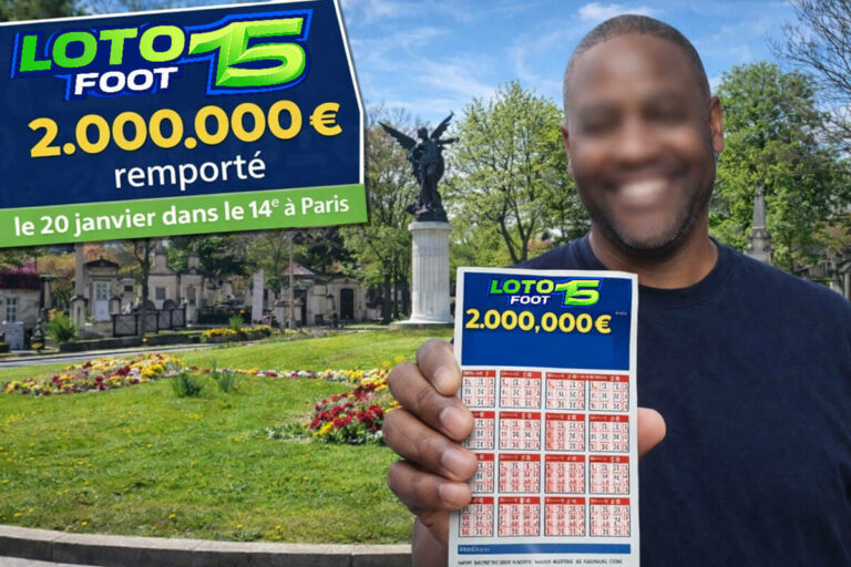 Loto Foot 15 : un Parisien du 14e empoche 2 millions d&rsquo;euros avec 6 € de mise