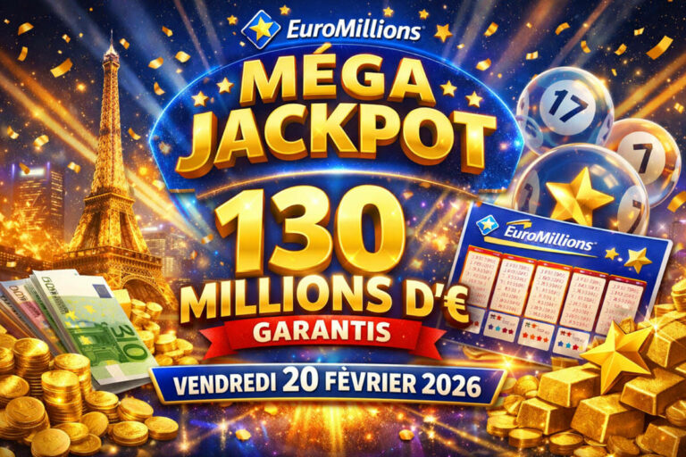 EuroMillions FDJ : le premier méga jackpot 2026 débarque le 20 février avec 130 millions d’euros garantis