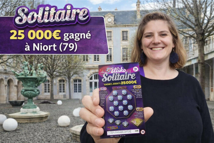 FDJ : « Elle était très surprise », une niortaise remporte 25 000 € au jeu de grattage Solitaire