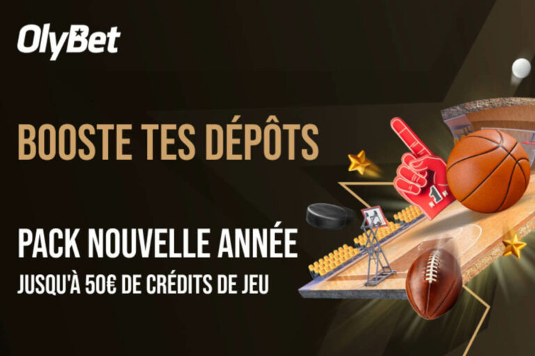 Olybet : jusqu&rsquo;à 50€ de crédits gratuits pour fêter la nouvelle année 2026