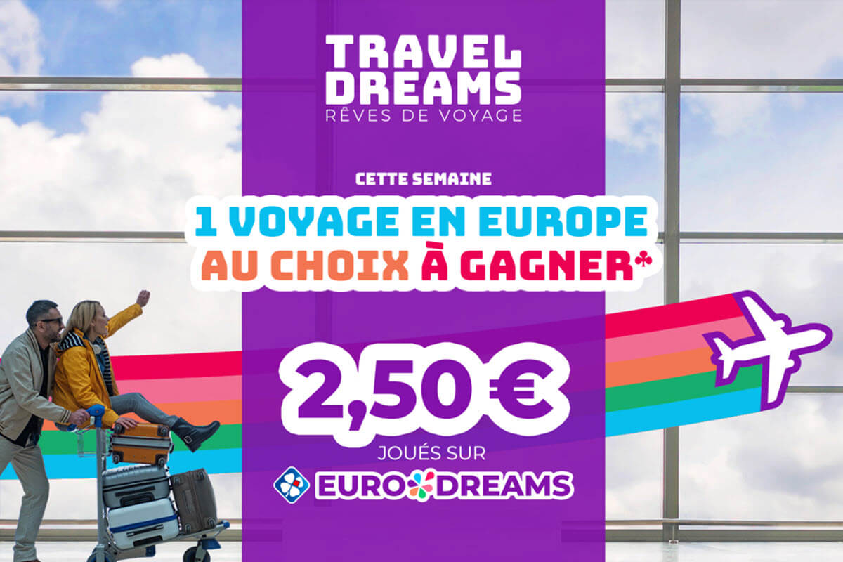 FDJ : EuroDreams offre un voyage de 15 000 € en plus du super jackpot avec Travel Dreams