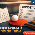 Pronostics tennis de table : parier sur les matchs d’aujourd’hui, cotes & calendrier WTT 2026