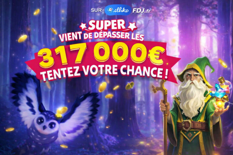 FDJ : le « Super Jackpot » en ligne sur FDJ.fr dépasse les 310 000€, 25 jeux accessibles pour le faire tomber