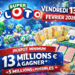 Super Loto du vendredi 13 février 2026 : jackpot minimum de 13 millions d’euros garantis + 5 millions possibles