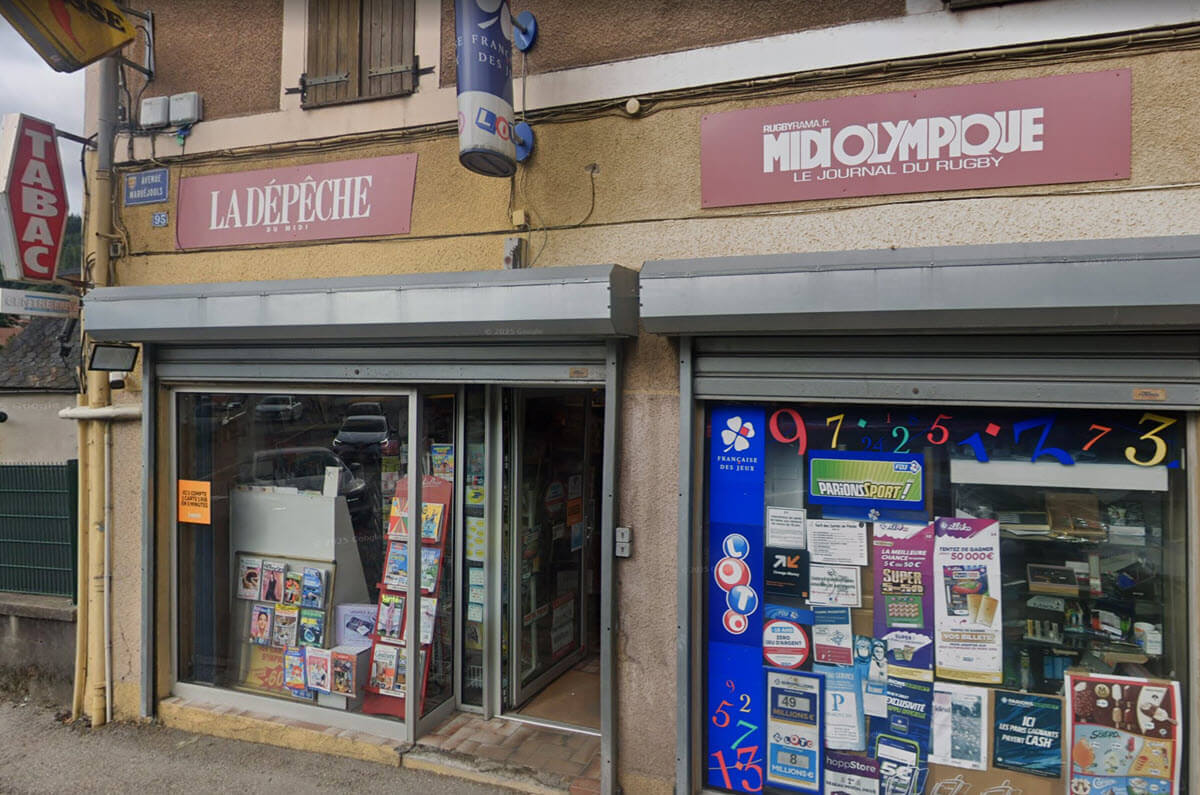 Le tabac sagnes de Decazeville qui a validé la grille gagnante Loto du 2nd tirage à près de 600 000€