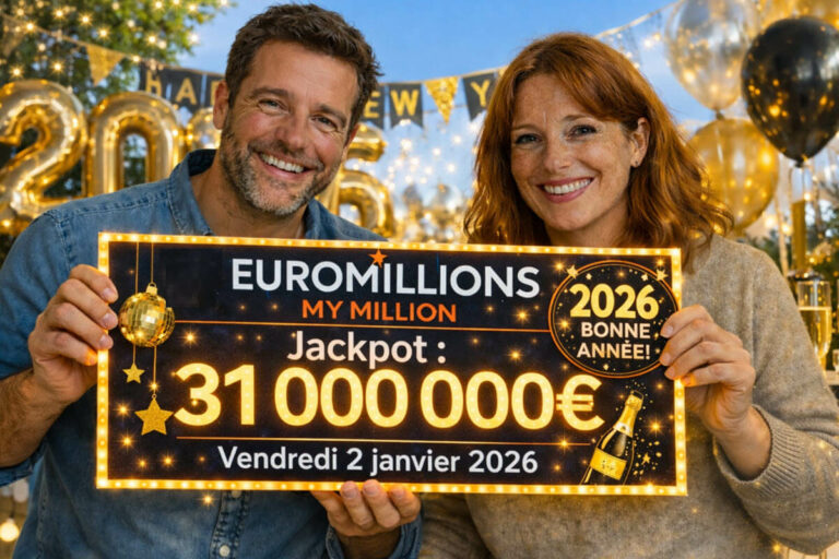 Résultat EuroMillions My Million du vendredi 2 janvier 2026 : êtes-vous le millionnaire du tirage ?