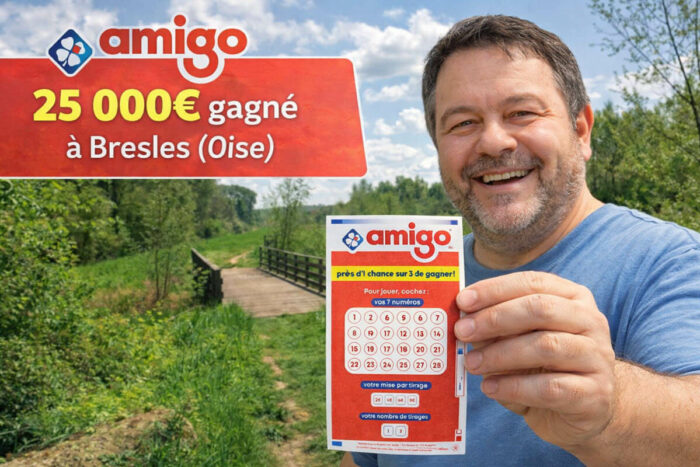FDJ : un grand gagnant à Amigo dans l&rsquo;Oise remporte 25 000€ et déjà 2 joueurs picards chanceux en janvier