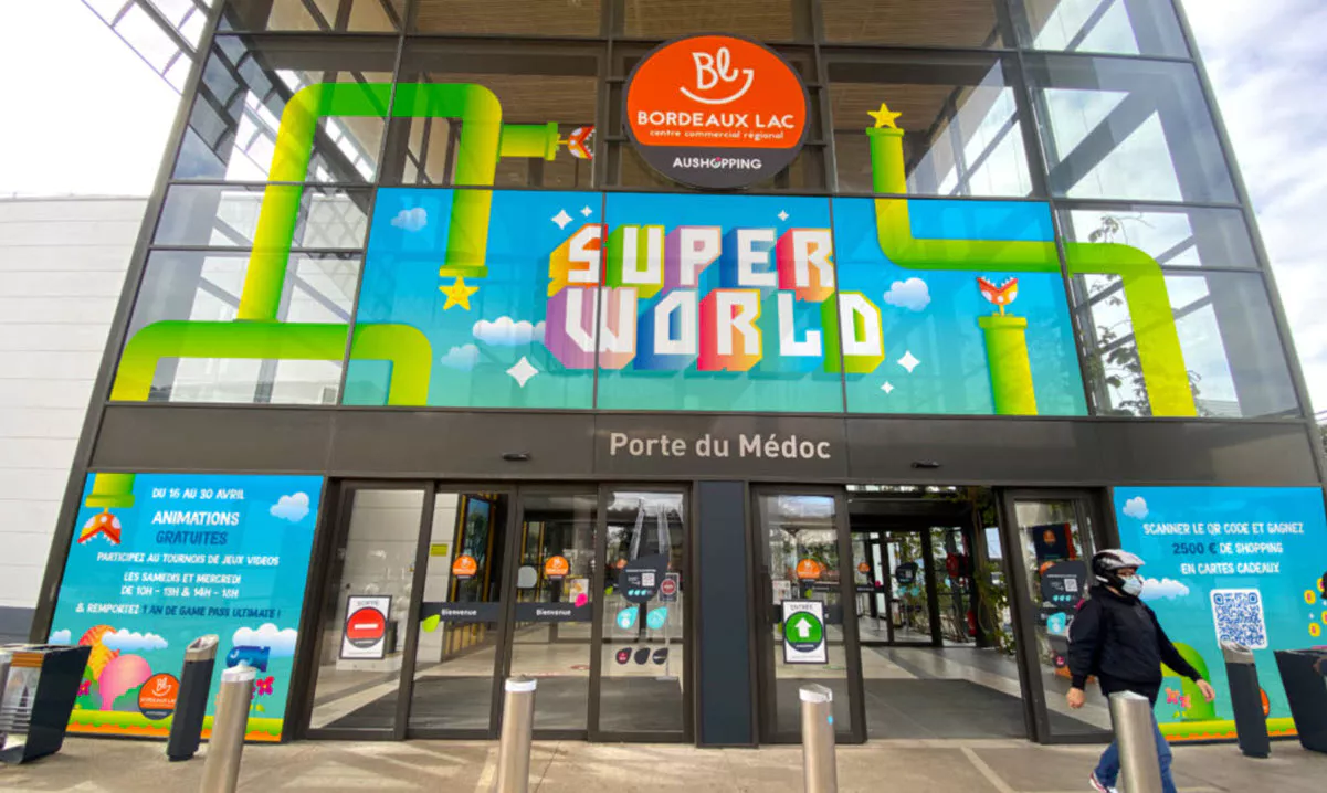 Le centre commercial Auchan Le Lac où le ticket gagnant Millionnaire a été acheté