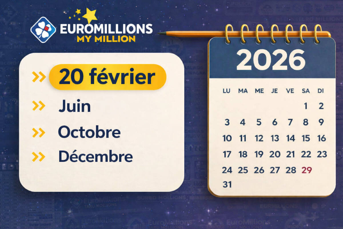 Le calendrier complet des méga jackpot Euromillios prévus en 2026