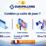 Prix grille EuroMillions 2026 : à partir de 2,50€ la grille simple | Tarifs complets