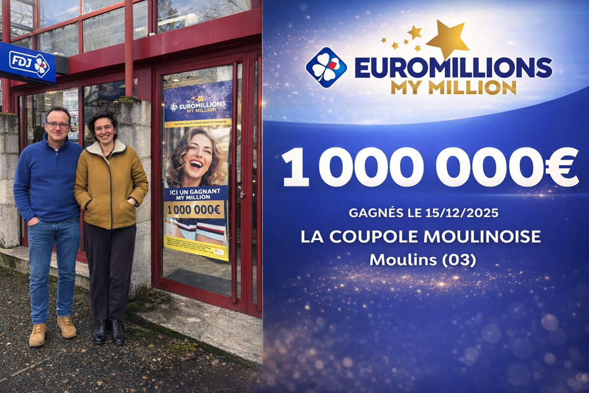 EuroMillions : jackpot envolé, mais un million remporté à Moulins grâce au tirage My Million