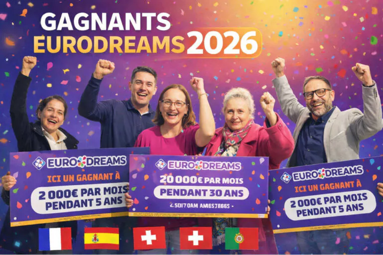 Gagnants EuroDreams : ils ont gagné une rente en 2026, la liste complète