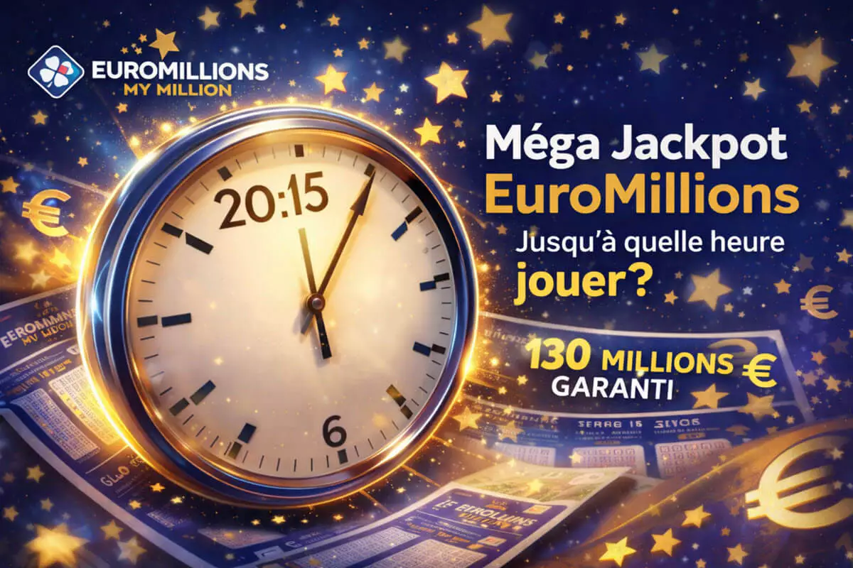 Mega Jackpot EuroMIllions : jusqu'à quelle heure est-il possible de jouer aujourd'hui ?