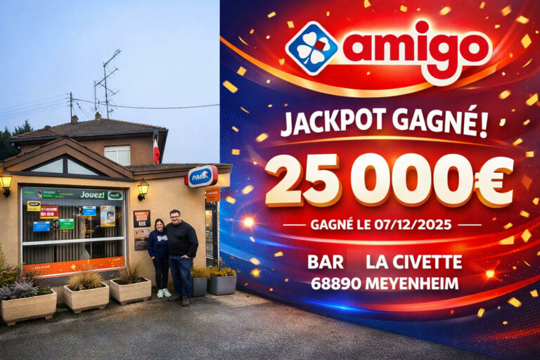 Amigo FDJ : 25 000 € empochés en quelques secondes dans un bar alsacien du Haut-Rhin