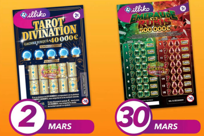 FDJ : Tarot Divination et Émeraude vs Rubis, 2 nouveaux jeux de grattage débarquent en mars 2026