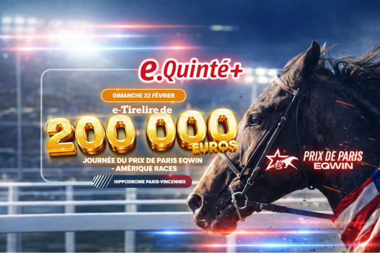 Prix de Paris 2026 : eQuinté du jour à 200 000€ et gains boostés sur PMU.fr