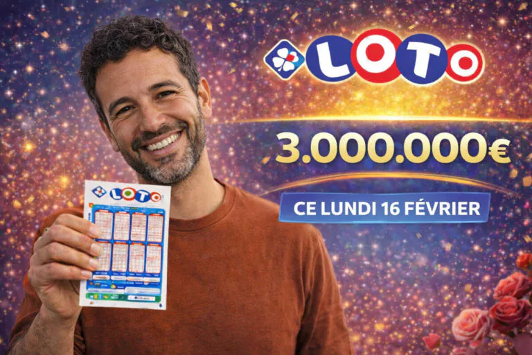 Résultat Loto FDJ du lundi 16 février 2026 : 2 nouveaux millionnaires au tirage aujourd&rsquo;hui