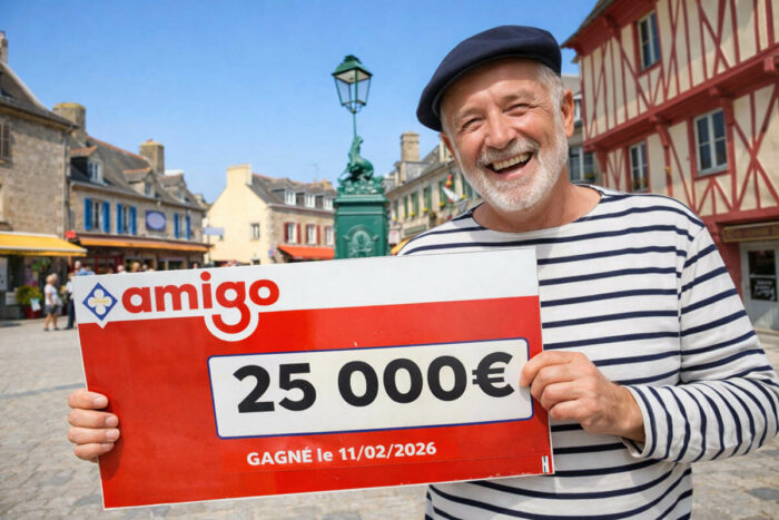 FDJ : il mise 2 € à Amigo et gagne 25 000 €, la belle histoire d&rsquo;un joueur fidèle de Concarneau