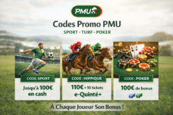 Code Promo PMU Play 2026 : 100€ Offerts en CASH en avril (Sport, Turf, Poker)
