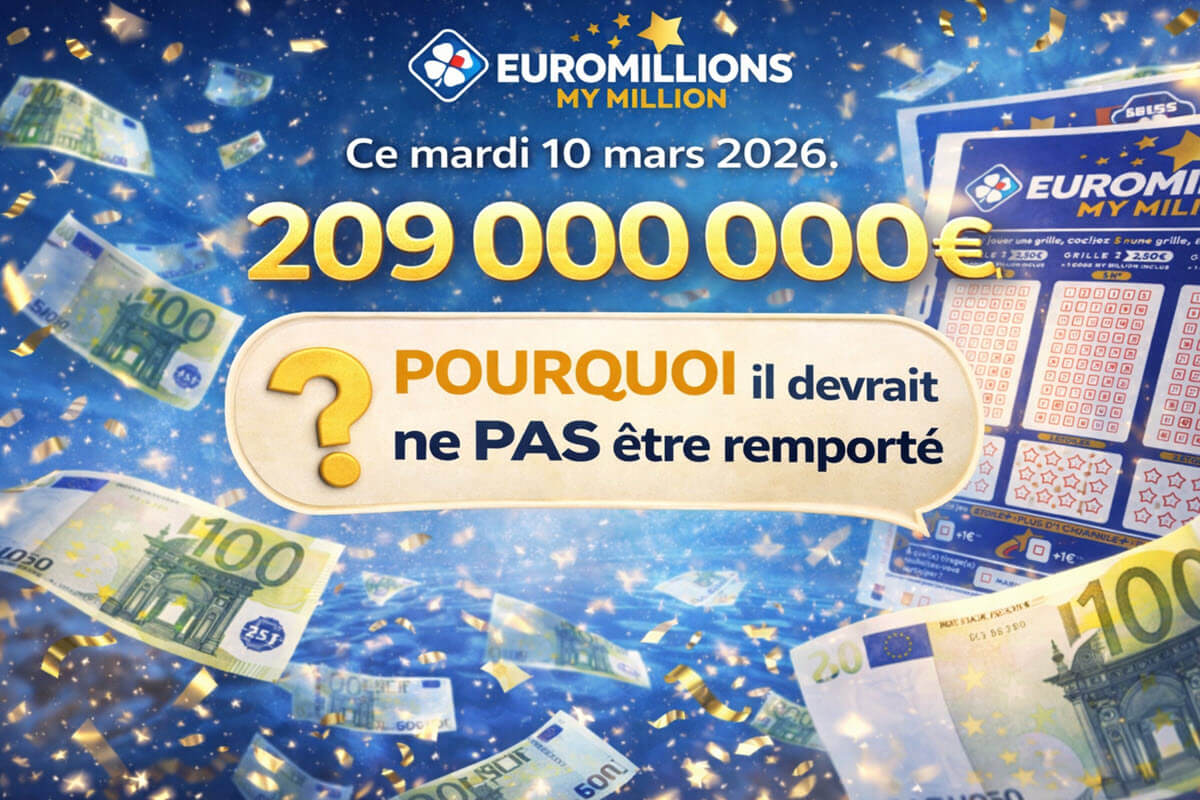 EuroMillions : pourquoi le jackpot de 209 millions a 77 % de chances de ne pas être remporté ?
