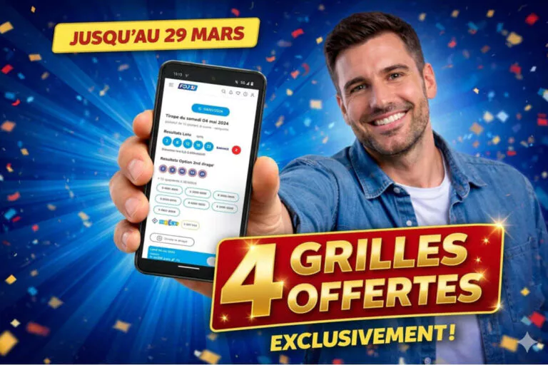 FDJ : Plus que 48h pour obtenir vos 4 grilles Loto offertes avec un code promo