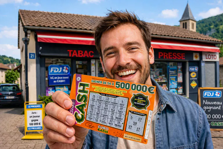 Cash FDJ : un jurassien a misé 5 € et a raflé 100 000 € dans le petit tabac d’Authume