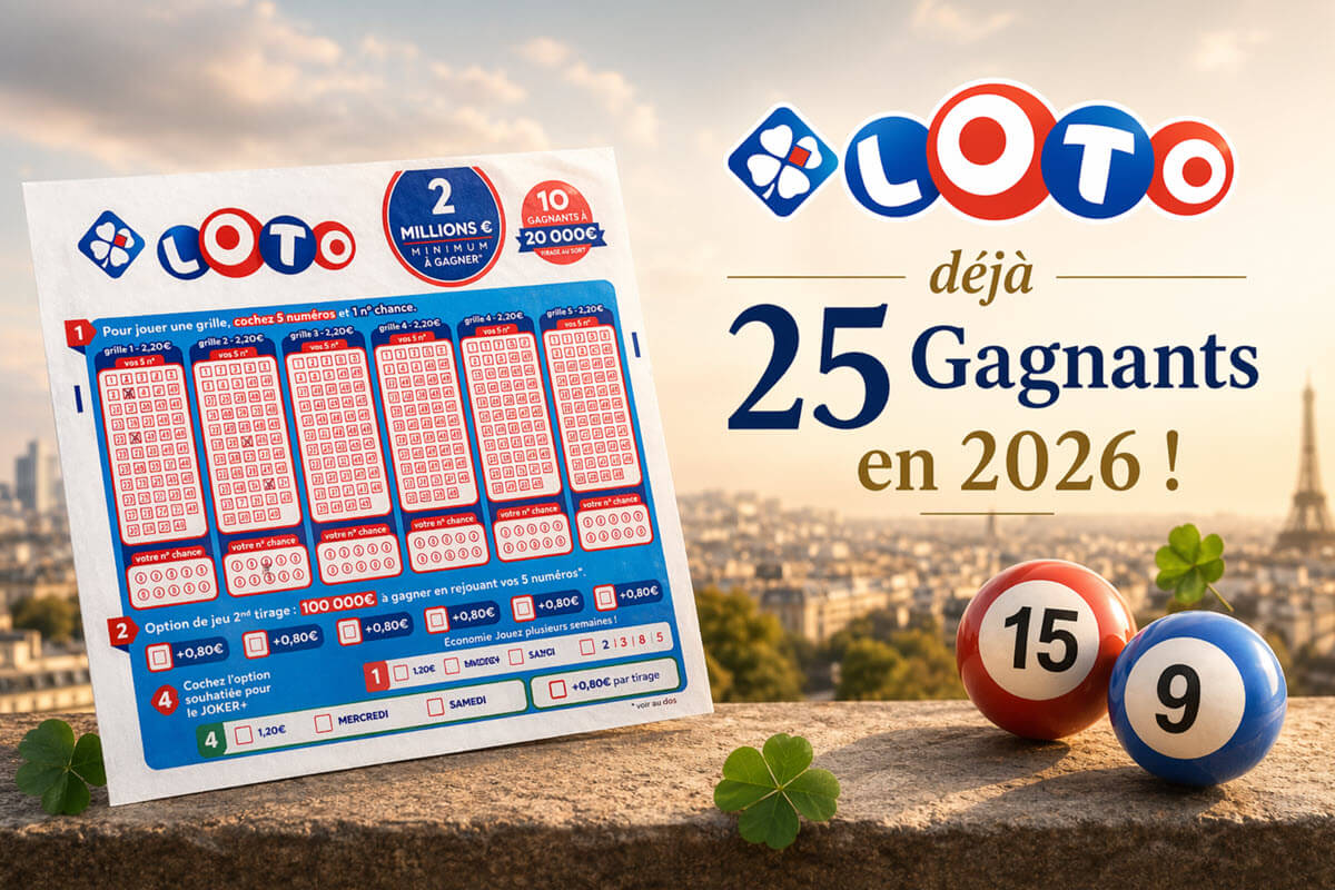 FDJ : les gagnants Loto en 2026, tous les grands jackpots remportés cette année