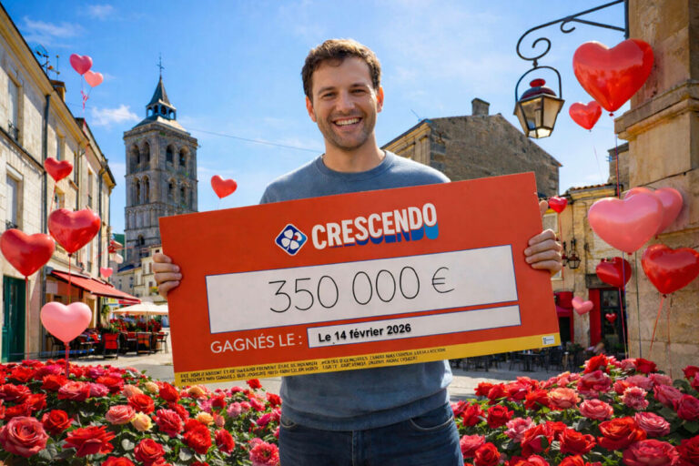 Crescendo : un joueur remporte 350 000€ le jour de la Saint-Valentin à Cognac