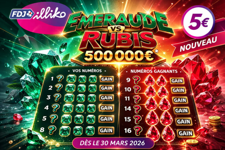 Émeraude vs Rubis : ce qu&rsquo;il faut savoir sur le nouveau grattage FDJ avant sa sortie demain
