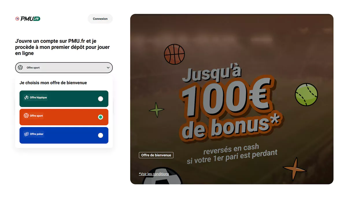 PMU : offre du code promo pour la partie sport, hippique ou poker