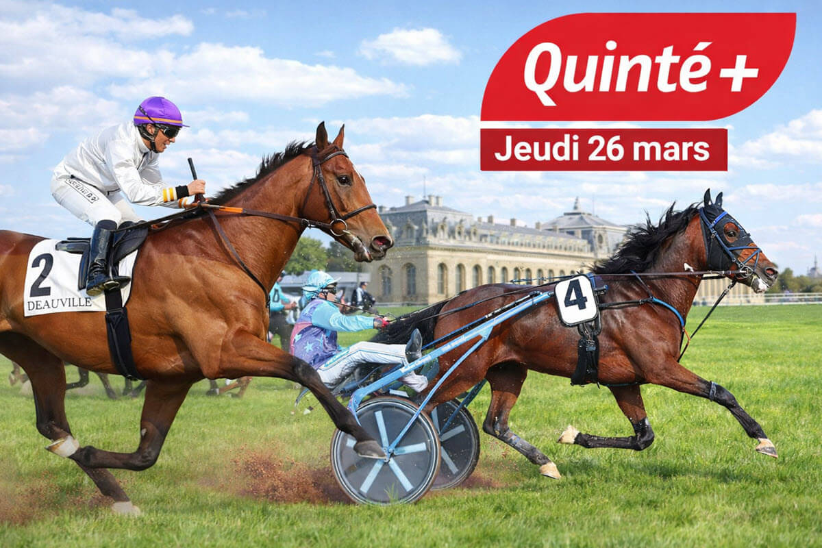 Pronostics Quinté de demain ce jeudi 26 mars 2026 : cotes probables, base solide et outsiders