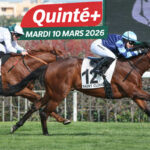 Arrivée et Rapport PMU Quinté+ du mardi 10 mars 2026 : Guillerette remporte la victoire du Prix de la Gascogne