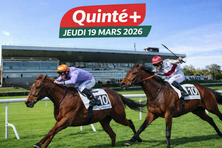 Pronostics Quinté de demain jeudi 19 mars : Cotes probables, favoris et outsiders du Prix Dunette