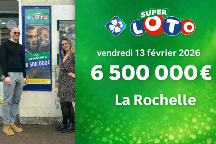 Loto du Vendredi 13 : un gagnant reçoit 6,5 millions d&rsquo;euros à La Rochelle, 4e plus gros gain du département