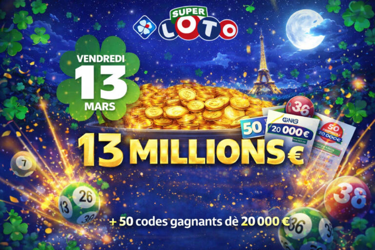 Super Loto du Vendredi 13 mars 2026 : jackpot, tombola, heure du tirage et comment participer