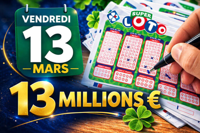 Super Loto du Vendredi 13 mars 2026 aujourd&rsquo;hui : jackpot, tombola, heure du tirage