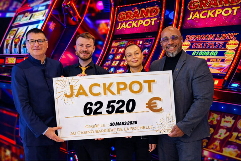 Casino : « C&rsquo;est extraordinaire », à La Rochelle, une joueuse régulière décroche 62 520 € sur sa machine à sous préférée