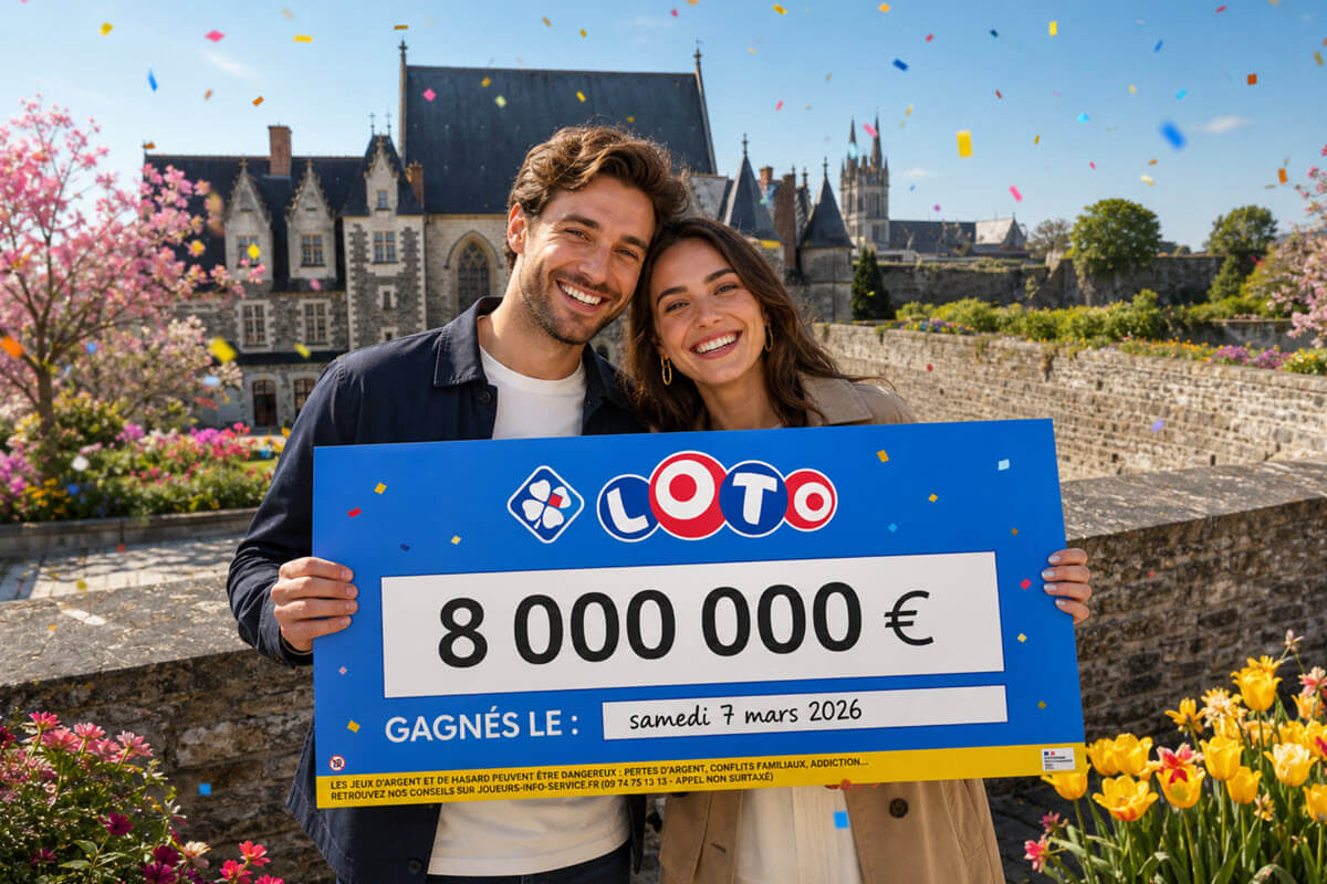 Loto : « Tu as bien fait de me rencontrer », un jeune couple gagnent 8 millions d'euros dans le Maine-et-Loire