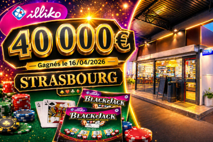 FDJ : ce joueur strasbourgeois mise 2€ et remporte 40 000 € en grattant un simple ticket Blackjack