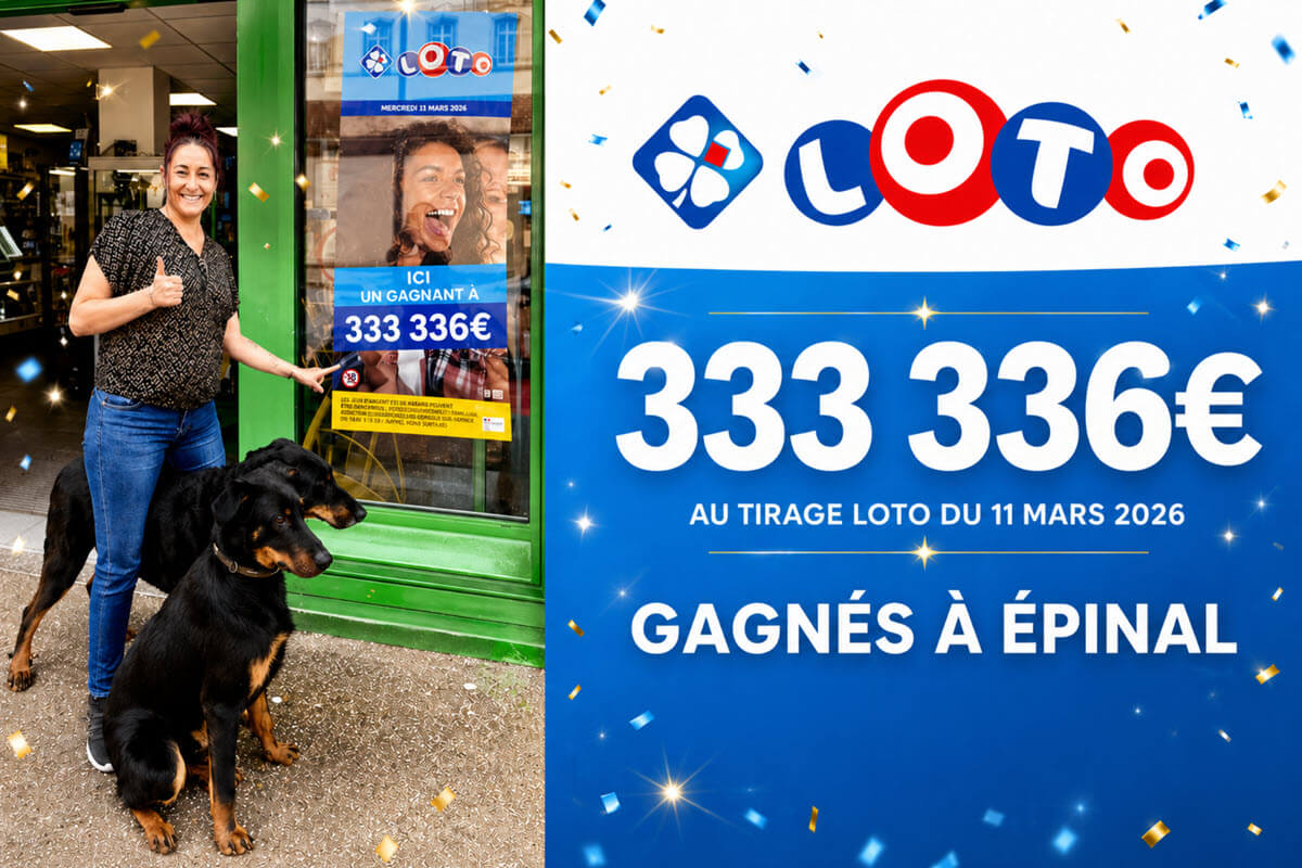 Loto FDJ : un gagnant à Epinal reçoit ses 333 334€ parmi les 9 gagnants du tirage historique